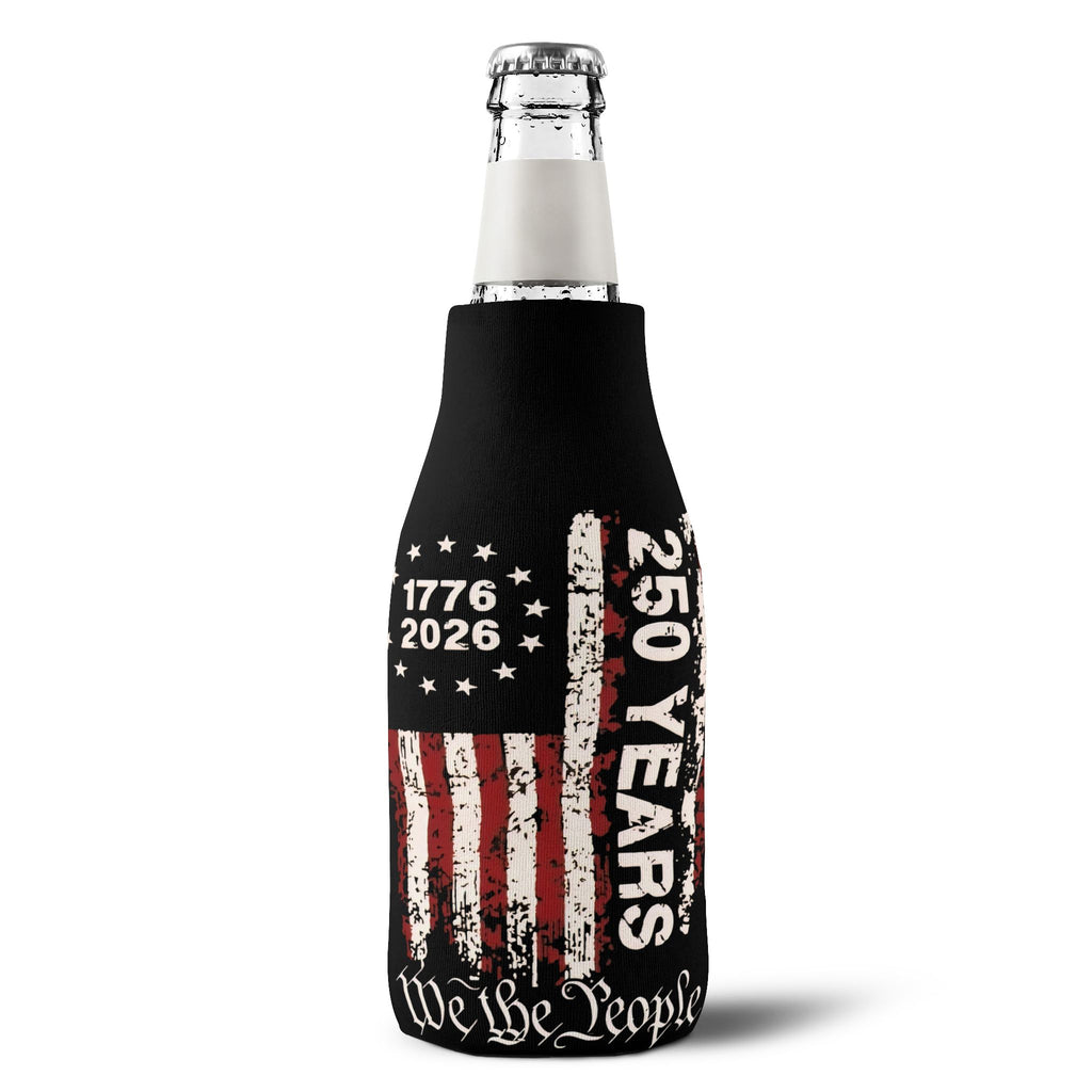 Apex 250 years of America customizable bottle koozie